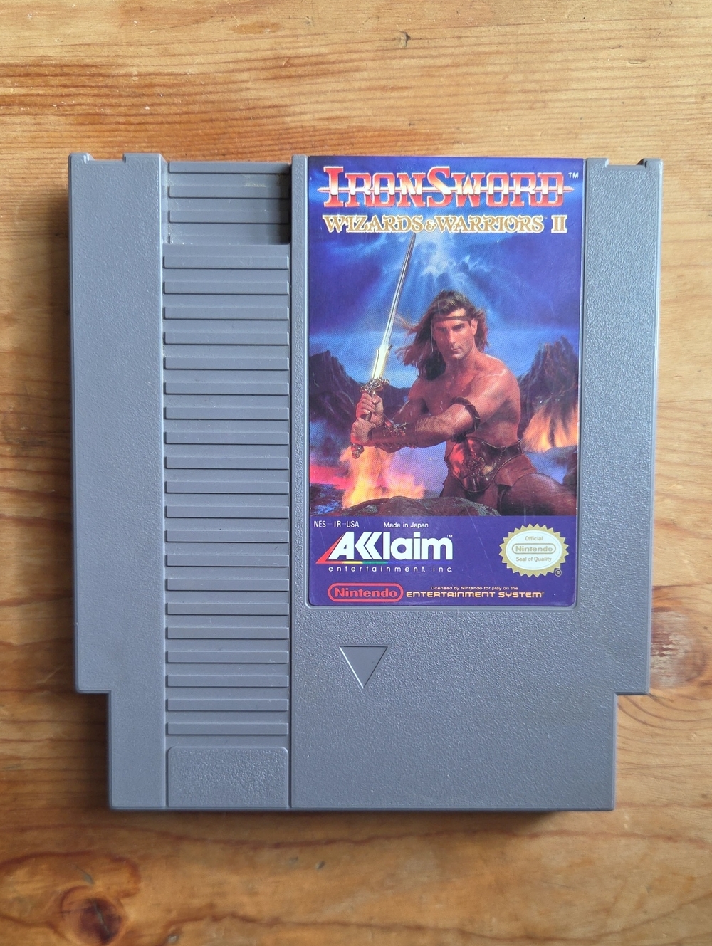 Nintendo Ironsword Wizards & Warriors II Authentic Vintage NES Game TESTED